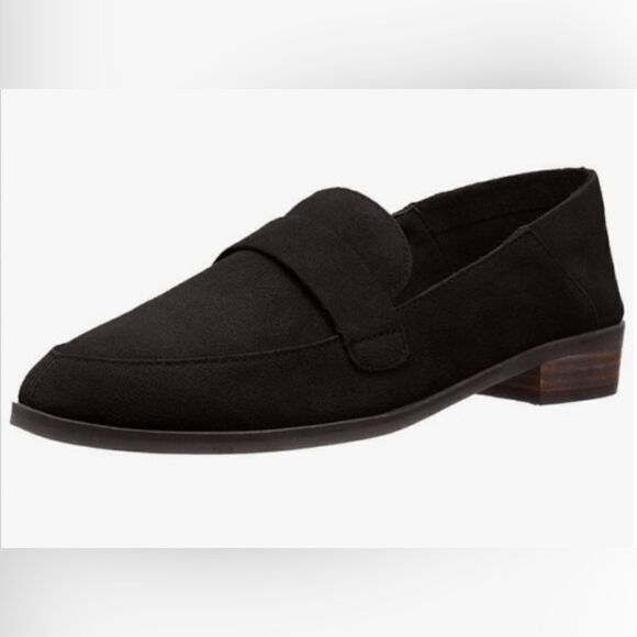 Lucky brand soft comfortable ebony onyx black suede lounge loafers 8.5 boho - Picture 1 of 8